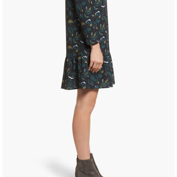 Halogen Button Back Ruffle Hem Dress - Picture 2 of 6